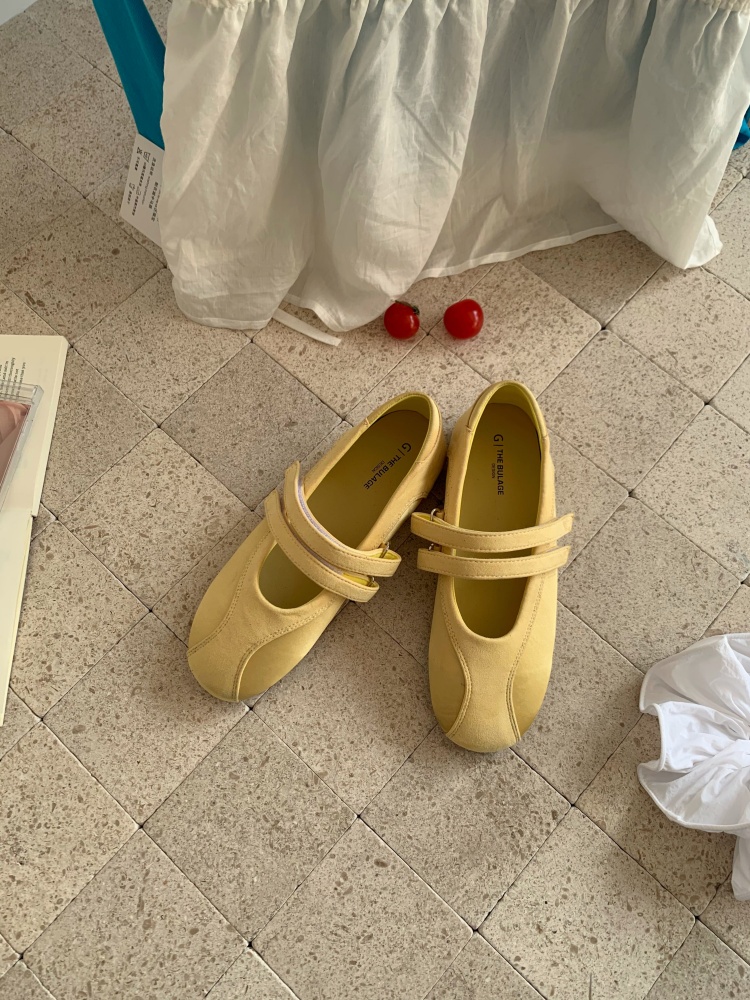 Retro Satin Flat Mary Jane Shoes with Velcro for Women 2026 New Style Comfortable Soft Sole - Image 3
