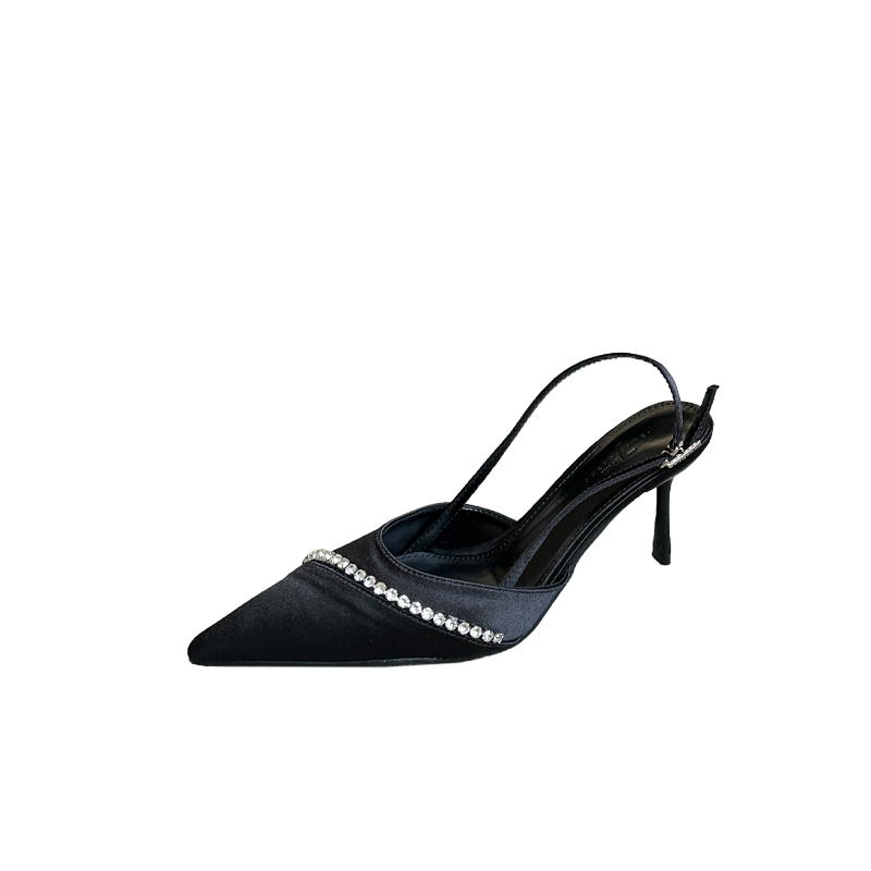 2026 Spring New Pointed Toe Thin Heel High Heels Elegant Slim French Fashion Sexy Beauty Closed Toe Sandals - Style 473794 - Image 5