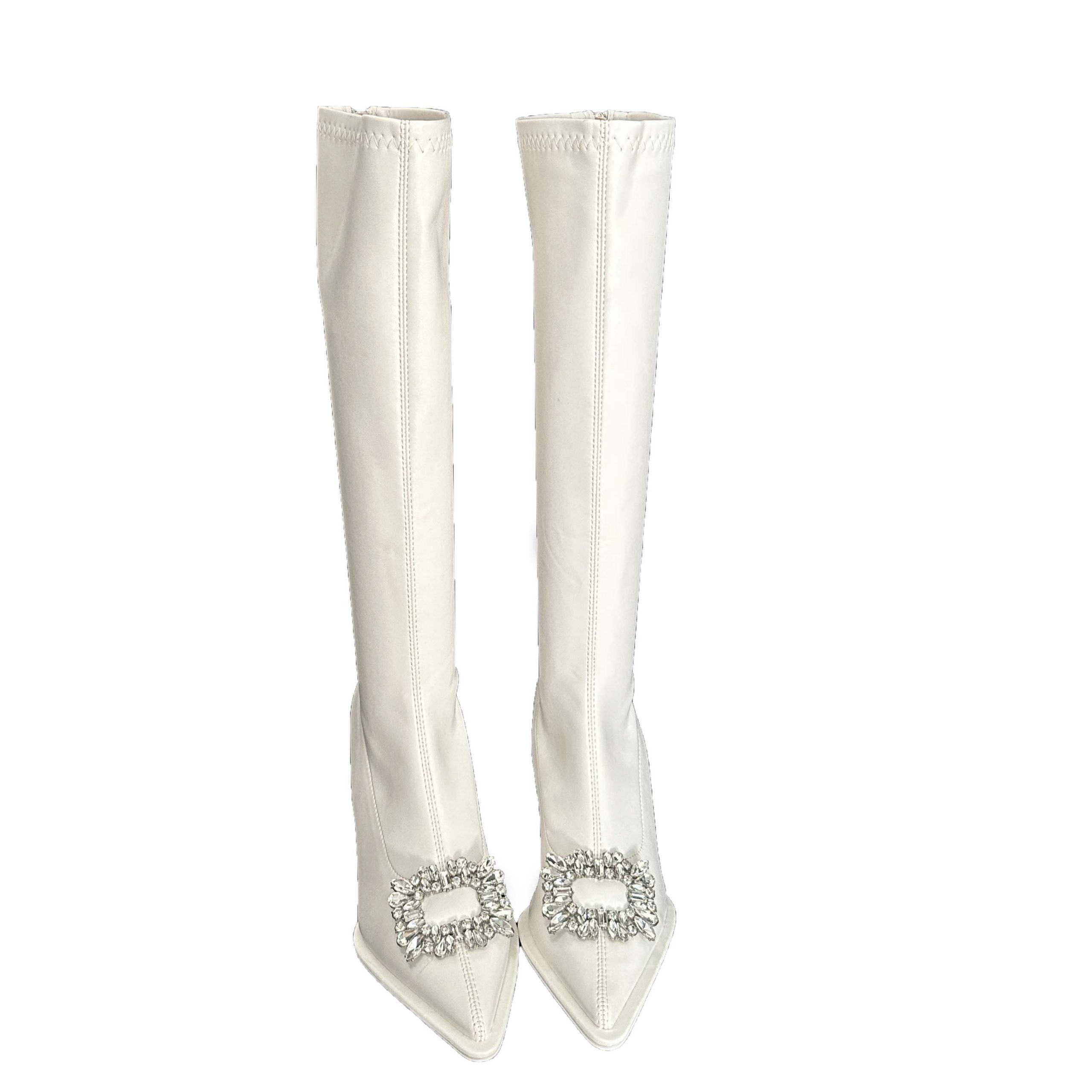 2026 Autumn Winter New Pointed Toe High Heel Slim Fit French Fashion Sexy Women's Long Boots - Image 5